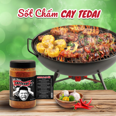 Sốt Chấm CayTeDai x1 CAY VỪA - Sốt Muối Chấm Lâm Vlog Cay Tê Dại x1