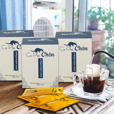 Cà Phê Chồn phin giấy Cocoa Indochine (Hộp 5 Gói x 15g)