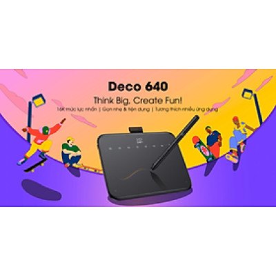 XP-Pen Deco 640 - Bảng Vẽ Điện Đa Năng - Hàng Chính Hãng