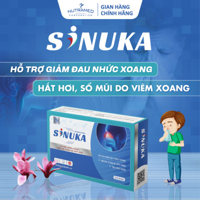 Viên uống Sinuka hỗ trợ cải thiện viêm xoang (30 viên) - Nutramed