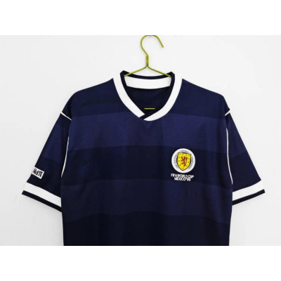 Áo Bóng Đá Retro Tuyển Scotland 1986 - Sân Nhà bản cao cấp vải Cotton Polyester