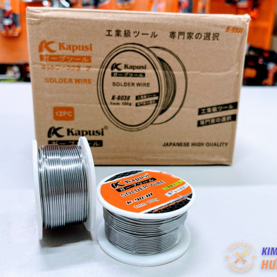 Cuộn thiếc hàn KAPUSI Japan K-9038, 1mm 100g thiếc hỗn hợp nhựa thông mau dính