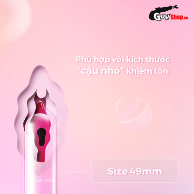 Bao cao su Shell Close Fit - Size 49mm, siêu mỏng, kéo dài thời gian - Hộp 10 cái