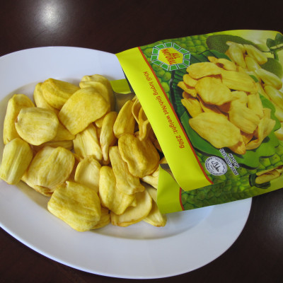 Mít Sấy Chân Không Giòn Xốp Tự Nhiên (Jackfruit Chips) VINOFOOD  100grs (Gói = 100 grs) - Export