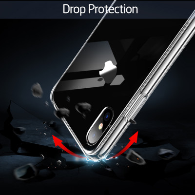 Ốp lưng silicon chống sốc cho iPhone XS MAX hiệu Likgus Crashproof giúp chống chịu mọi va đập  - Hàng chính hãng