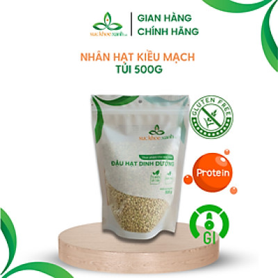 Nhân Hạt Kiều Mạch (Ba Khía) Sức Khỏe Xanh Giàu Dinh Dưỡng Túi 500g Nhập khẩu chính ngạch từ Trung Quốc