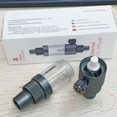 Trộn co2 Chihiros External Co2 Diffuser sủi hòa tan co2 chữ T gắn ngoài bể cá tép thủy sinh