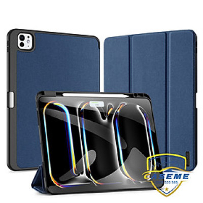 [iPad Pro M4] Bao Da Chính Hãng Dux Ducis Domo Kèm Khay Đựng Bút Dành Cho iPad Pro M4 -11 inch 2024. iPad Pro M4 - 13 inch 2024 - Hàng Nhập Khẩu 