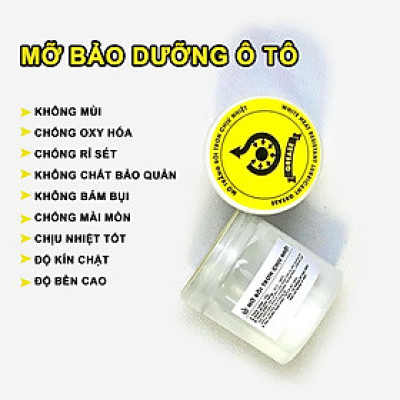 Mỡ trắng bôi trơn giảm chấn, Grease chống rỉ sét. giảm tiếng cọt kẹt trên ô tô kèm chổi quét