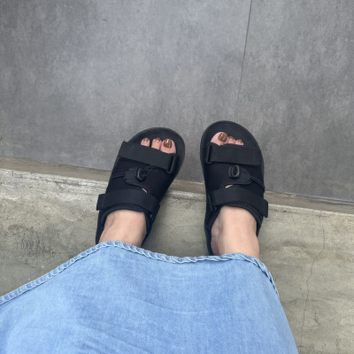 Dép Quai Ngang Nữ Màu Đen The Bily 01-BLD01W 
