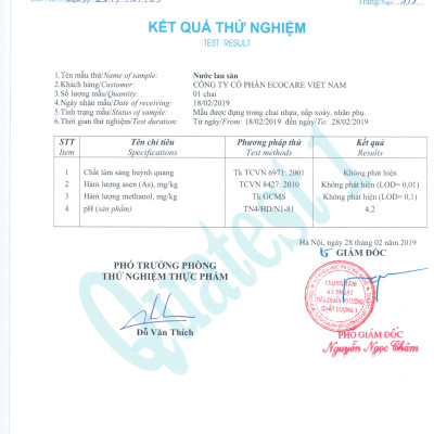 Nước lau sàn Hữu cơ Ecocare đuổi muỗi tinh dầu Quế 4000ml