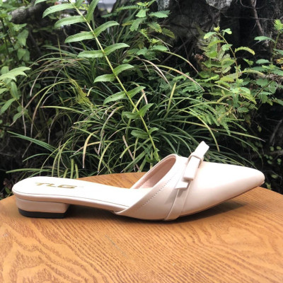 Giày sục nữ hot trend  thời trang đính nơ siêu độc 21290