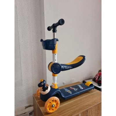 Xe Scooter KHÔNG NHẠC Cho Bé Hình khủng long, Bảo Hành 1 Đổi 1, Xe Trượt Scooter Cho Bé Chòi Chân KKA0122