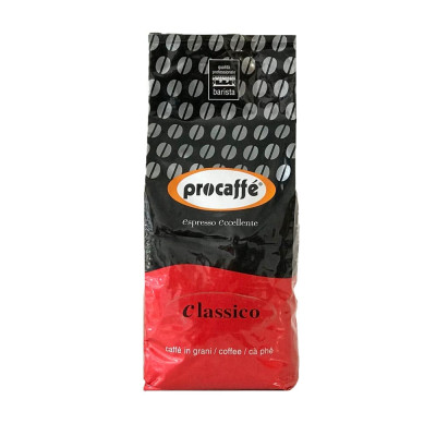 Cà phê nguyên chất pha máy PROCAFFE CLASSICO túi 1kg - Hàng chính hãng