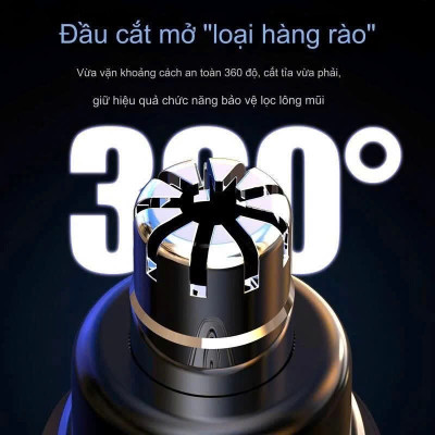 Máy cắt tỉa lông mũi chuyên nghiệp pin sạc chống nước MÀU ĐEN hoàn hảo cho vẻ ngoài của bạn