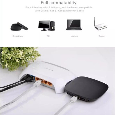 Ugreen UG11268NW107TK 1M màu Đen Cáp mạng LAN CAT7 STP chống nhiễu - HÀNG CHÍNH HÃNG