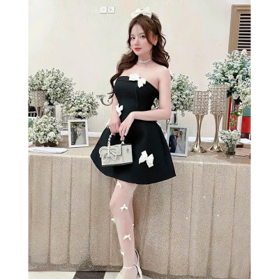 Đầm cúp ngực dự tiệc MINA thiết kế dáng xoè chất liệu Tweed - MN243