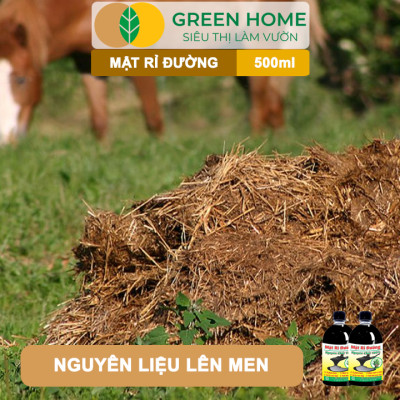 Mật Rỉ Đường GreenHome, Hải An Khang, Chai 500ml, Phân Bón Hữu Cơ, Ủ Rác, Ủ Phân, Nuôi Cấy Vi Sinh