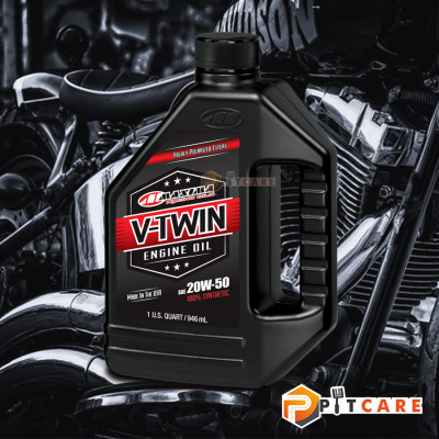 Nhớt Nhập Khẩu USA Maxima V Twin 20w50 Synthetic Dùng Cho Xe Máy V