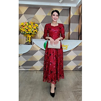 Đầm xòe kim sa - Y1425 - Thương hiệu Zonbig
