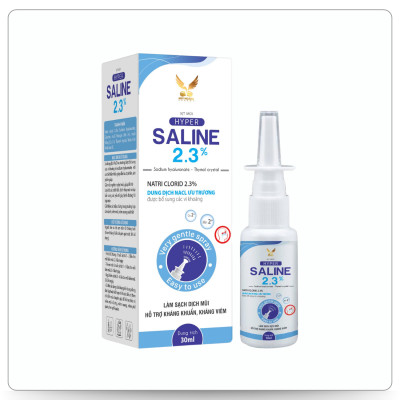 HYPER SALINE 2,3% – Xịt mũi NaCl ưu trương (Chai 30ml)