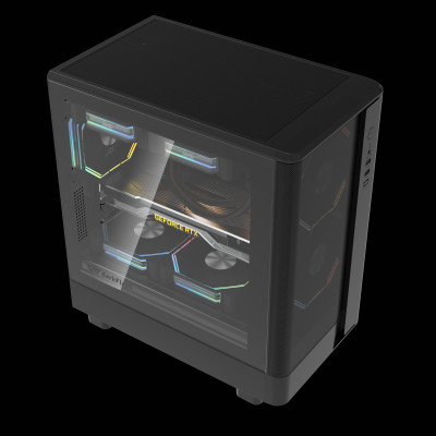 VỎ CASE MÁY TÍNH DARKFLASH DB330M MESH (Full M-ATX) - Hàng chính hãng