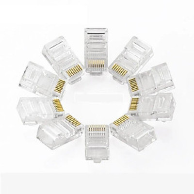 Ugreen UG20331NW110TK Đầu bấm mạng RJ45 chuẩn Cat5e cao cấp mạ vàng - HÀNG CHÍNH HÃNG
