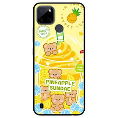 Ốp lưng dành cho Realme C21Y - Realme C25Y mẫu Gấu và Dứa