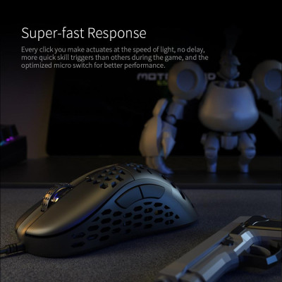 Chuột DarmoShark N1 16000DPI Gaming PAW3389 cảm biến quang học cho Máy tính xách tay