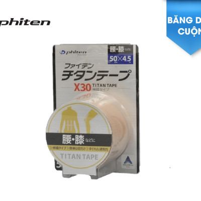 Băng dán cơ giảm đau X30 Phiten titanium tape x30 stretched PU711029