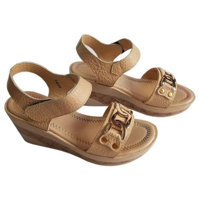 Giày sandal xuồng nữ da bò BIGGBEN cao cấp SDX34