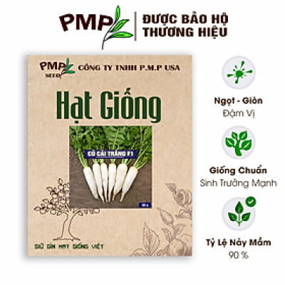 Hạt Giống Củ Cải Trắng PMP 5g