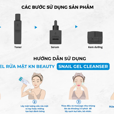 Sữa Rửa Mặt Trắng Da Ngừa Mụn KN Beauty - Hydrating Cleansing Milk 100gr