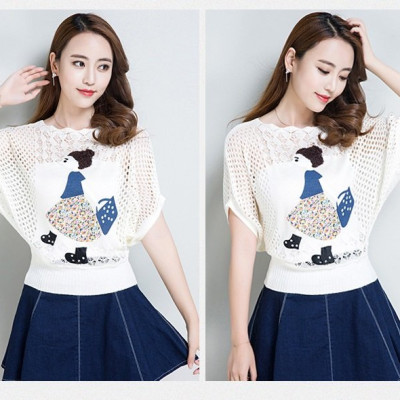 Áo len nữ Haint Boutique freesize tay cánh rơi AL57