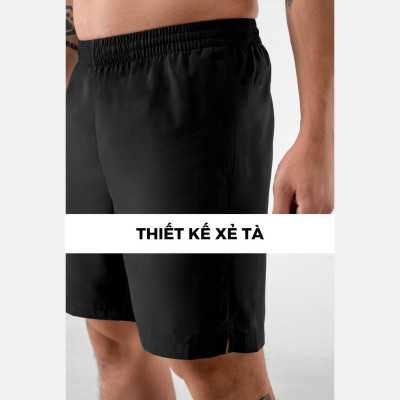 Quần short thể thao nam Vicci QS.01 chất liệu mềm nhẹ, co giãn, thoáng khí, túi có kéo khóa an toàn tiện lợi, kiểu dáng thể thao năng động