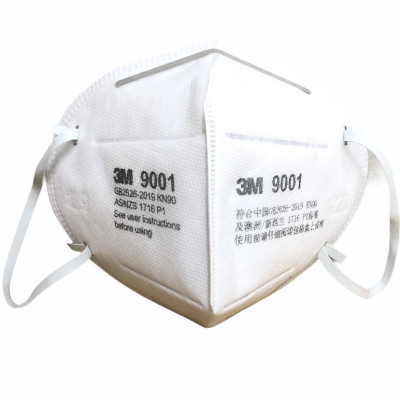 Khẩu Trang Lọc Bụi Bảo Vệ Hô Hấp 3M 9001, Màu Trắng