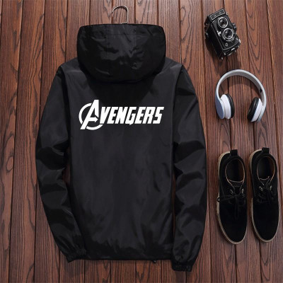 Áo khoác dù logo 2 lớp có nón 