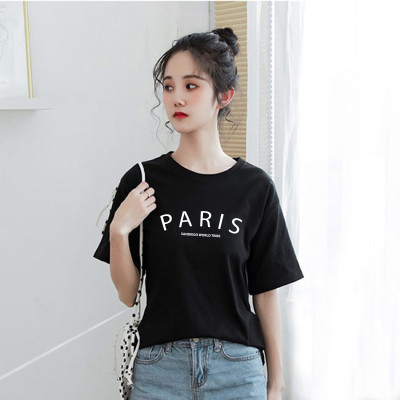 Áo Thun Nữ In Chữ PARIS SANDIEGO WORLD TRIBE Dễ Thương