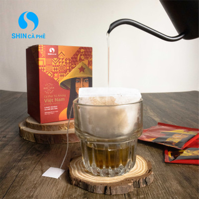 Cà phê Việt Nam - SHIN Cà Phê - Túi Nhúng - Hộp 10 gói