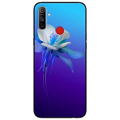 Ốp lưng dành cho Realme C3 mẫu Hoa Lan Xanh Trắng