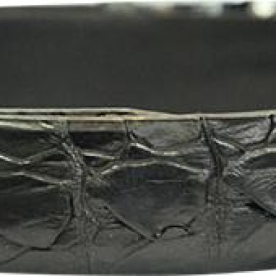 Thắt Lưng Nam Da Cá Sấu Gai Đuôi Huy Hoàng HT4210 (120 x 3.5 cm) - Đen