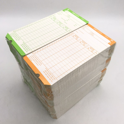 2 Xấp thẻ giấy để chấm công ( dùng cho các dòng Máy chấm công thẻ giấy) - Hàng nhập khẩu