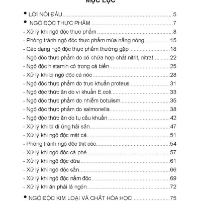 Phòng Chống Ngộ Độc - Vietnambook