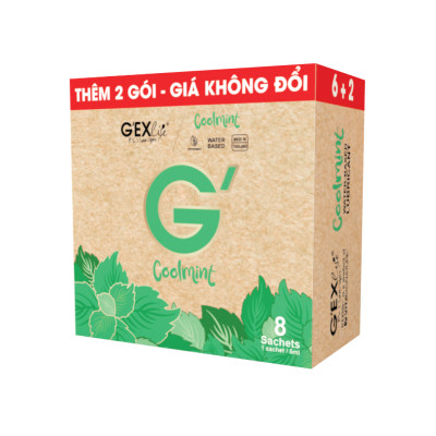 [Combo] 2 hộp 8 gói x 5ml - Gel bôi trơn G