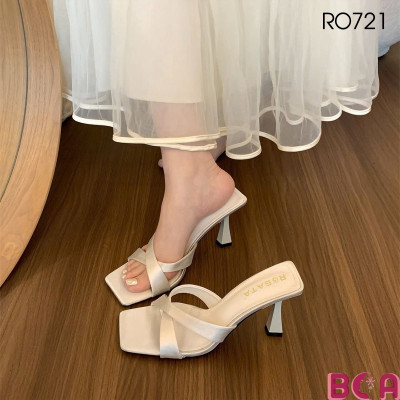 Giày Hở Mũi Nữ Cao Gót 7p RO721 ROSATA Tại BCASHOP Thiết Kế Thanh Lịch Phù Hợp Công Sở, Dạo Phố, Tiệc