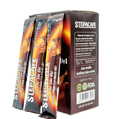 STEPPACAFE-Cà phê sữa đá truyền thống (Hộp 10 gói x20g)