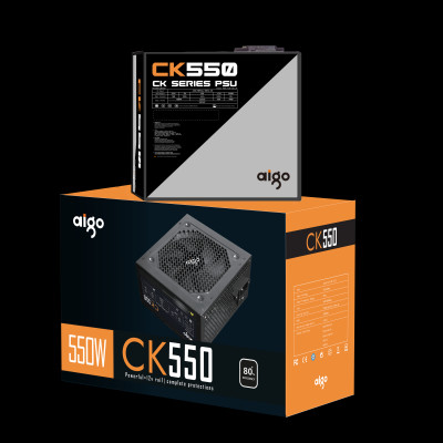 BỘ NGUỒN MÁY TÍNH AIGO MODEL CK550 550W 80+ EFFICIENCY - Hàng chính hãng