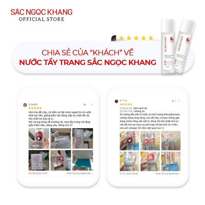 Combo 3 nước tẩy trang Sắc Ngọc Khang 145ml