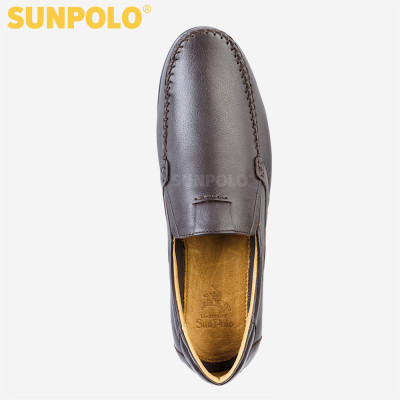 Giày Lười Nam Da Bò SUNPOLO SUKT2582