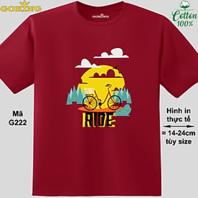 RIDE, mã G222. Áo thun siêu đẹp cho cả gia đình. Form unisex cho nam nữ, trẻ em, bé trai gái. Quà tặng ý nghĩa
